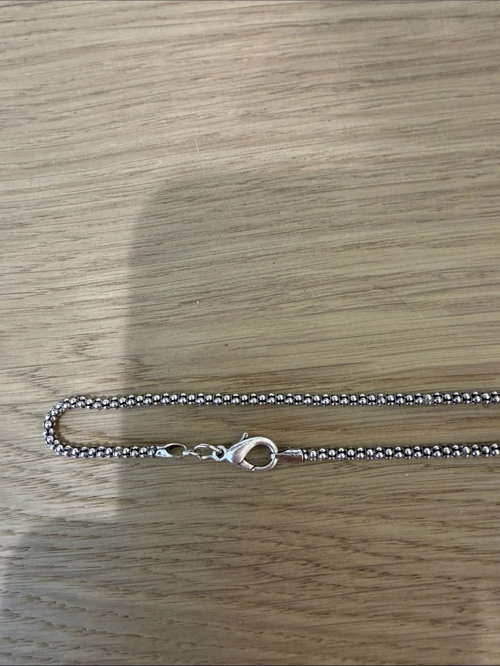 Sterling-Style Rope Chain Necklace in Shiny Silver Tone